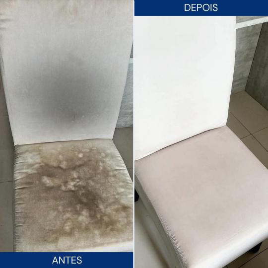 Cadeira — tecido claro como novo