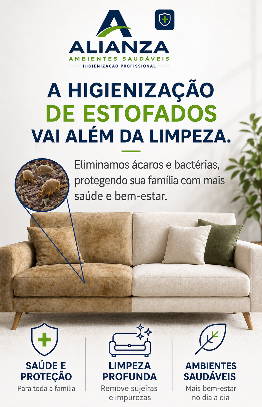 Higienização de estofados Alianza