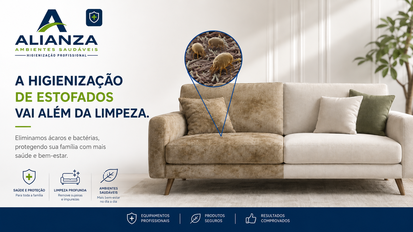 Higienização de estofados Alianza